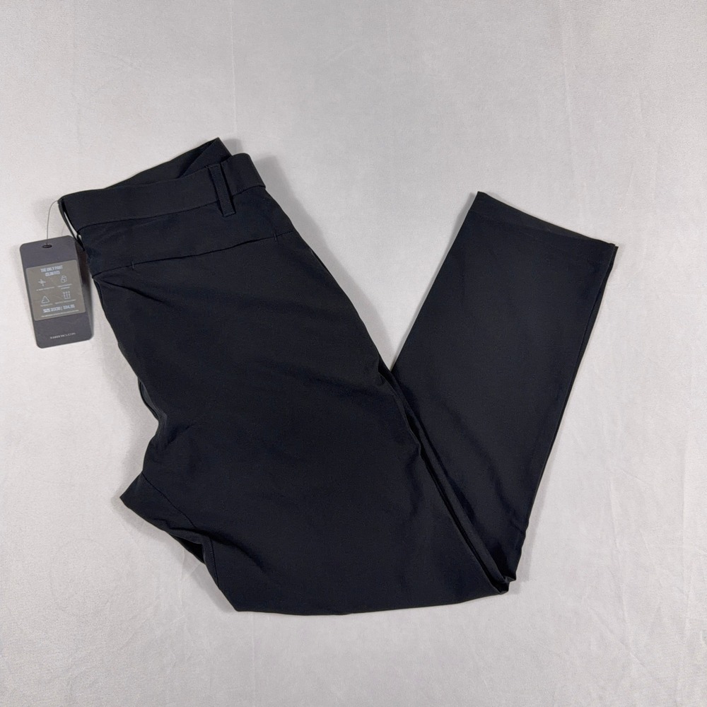 Fabletics The Only Pant Slim Fit Performance Tech Stretch 31x30 Black NWT